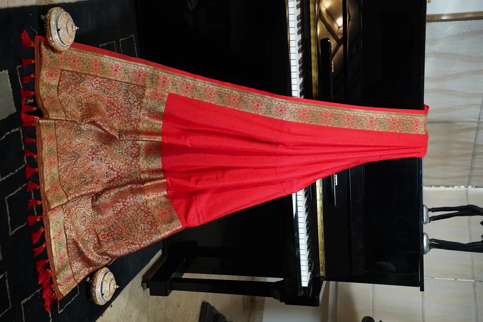 Pink Banarasi Zari Jaal Rich Pallu Saree